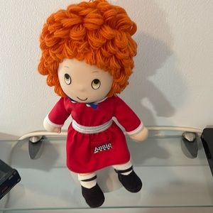 APPLAUSE BRAND ANNE DOLL RED DRESS ORANGE HAIR